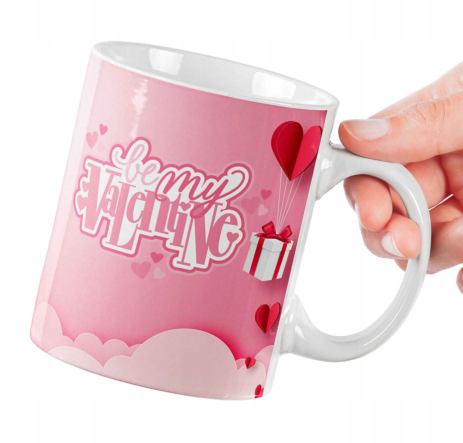 KUBEK NA WALENTYNKI BE MY VALENTINE SERDUSZKA PREZENT JAKOŚĆ