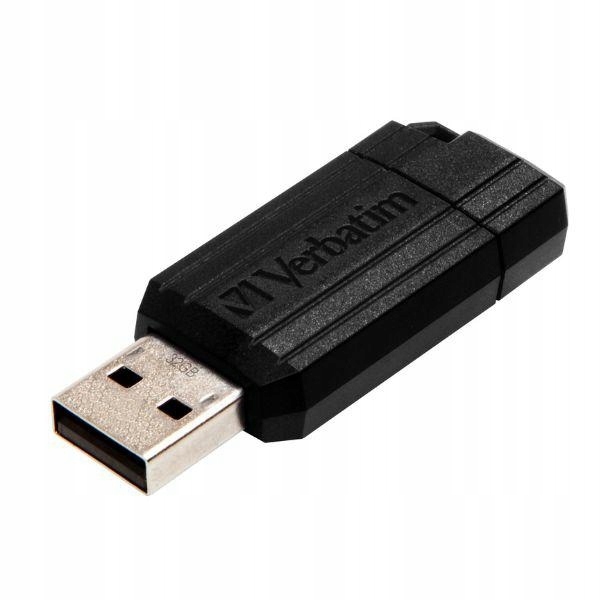 Verbatim Pendrive 32GB Usb-a 2.0 PinStripe czarny/black 49064