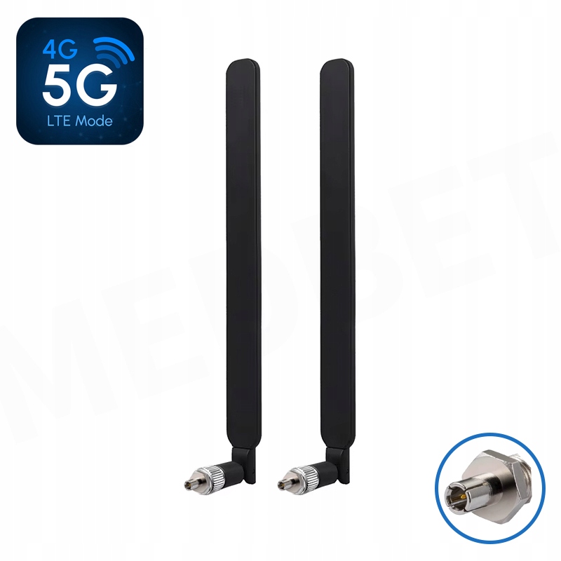 2 x MOCNE ANTENY LTE 3G 4G 5G Wi-Fi 12 dBi WTYK TS9 DO MODEMÓW ROUTERÓW