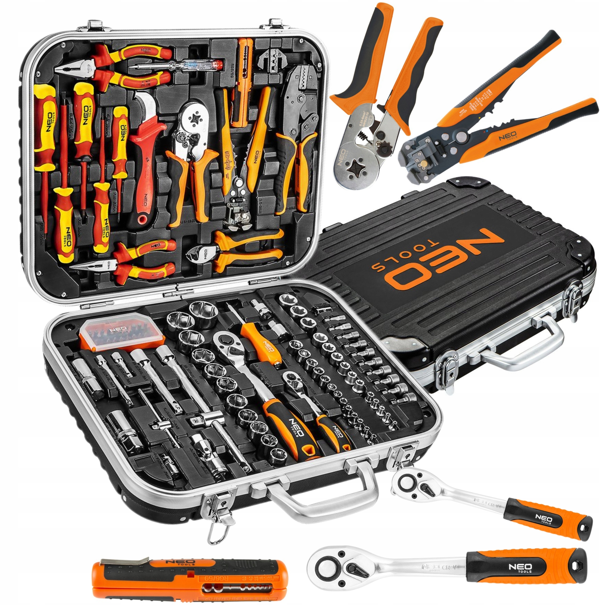 Neo Tools Sada Náradia Pre Elektrikára 108 Ks 1000V Kufor 01-310-1