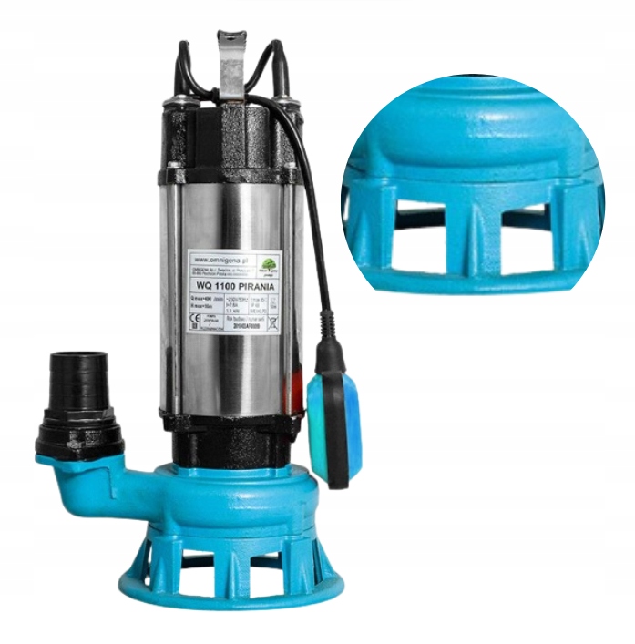 Pompa Zatapialna Zanurzeniowa Z Rozdrabniaczem Wq 1500 Pirania Do Szamba