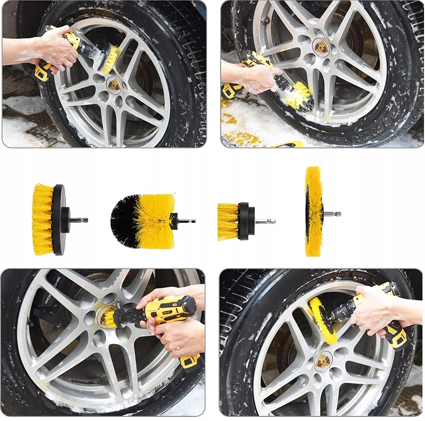 ZESTAW DETAILINGOWY 22EL DO CZYSZCZENIA SZCZOTKI Stan opakowania oryginalne