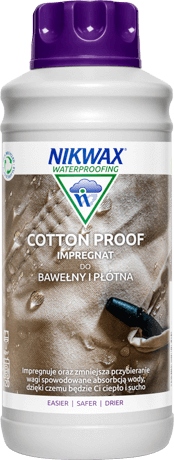 Nikwax Impregnat COTTON PROOF 1L do bawełny, brezentu, bawełna-poliester
