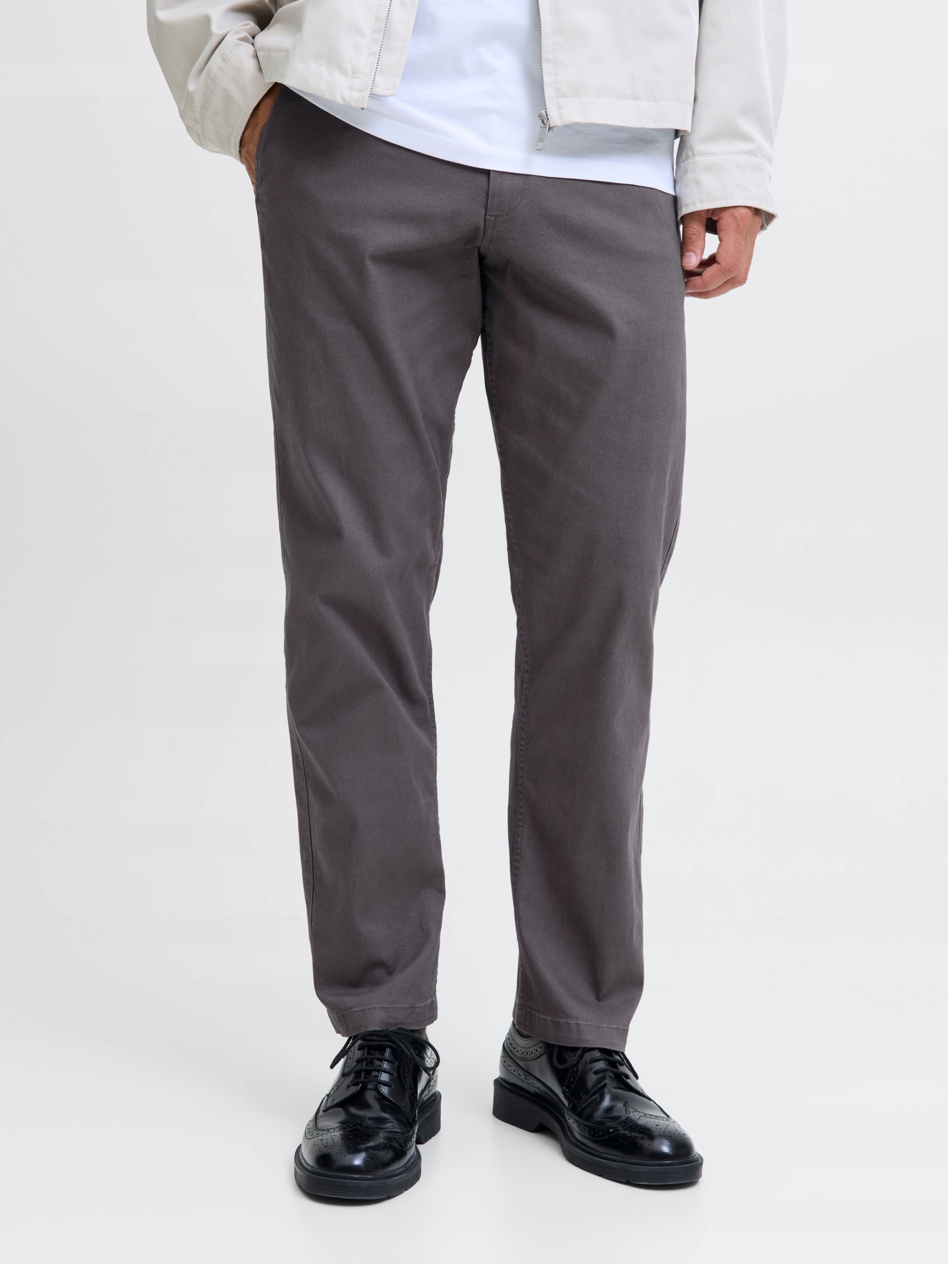 Jack &amp; Jones 2-PACK Chinos Pánské Kalhoty Šedé A Černé 31/30 6FA