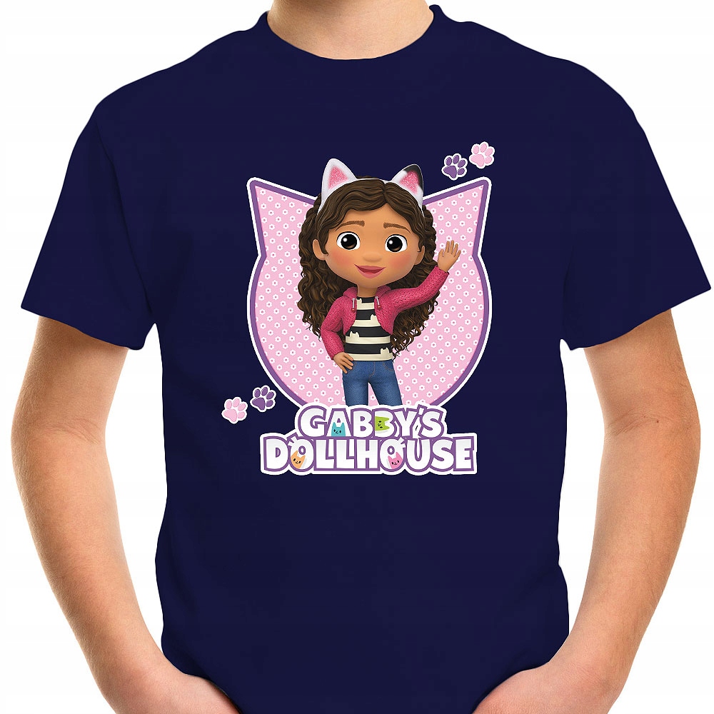 T-SHIRT KOSZULKA DLA DZIECKA KOCI DOMEK GABI 116 SUPER JAKOŚĆ