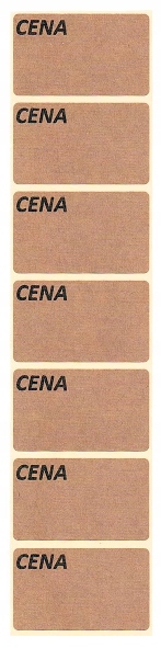 

Cenówki Etykiety Samoprzylepne Eko Kraft 5X3 50szt