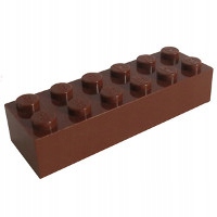 

Lego Klocek 2x6 2456 4216615 RBrown 1szt New