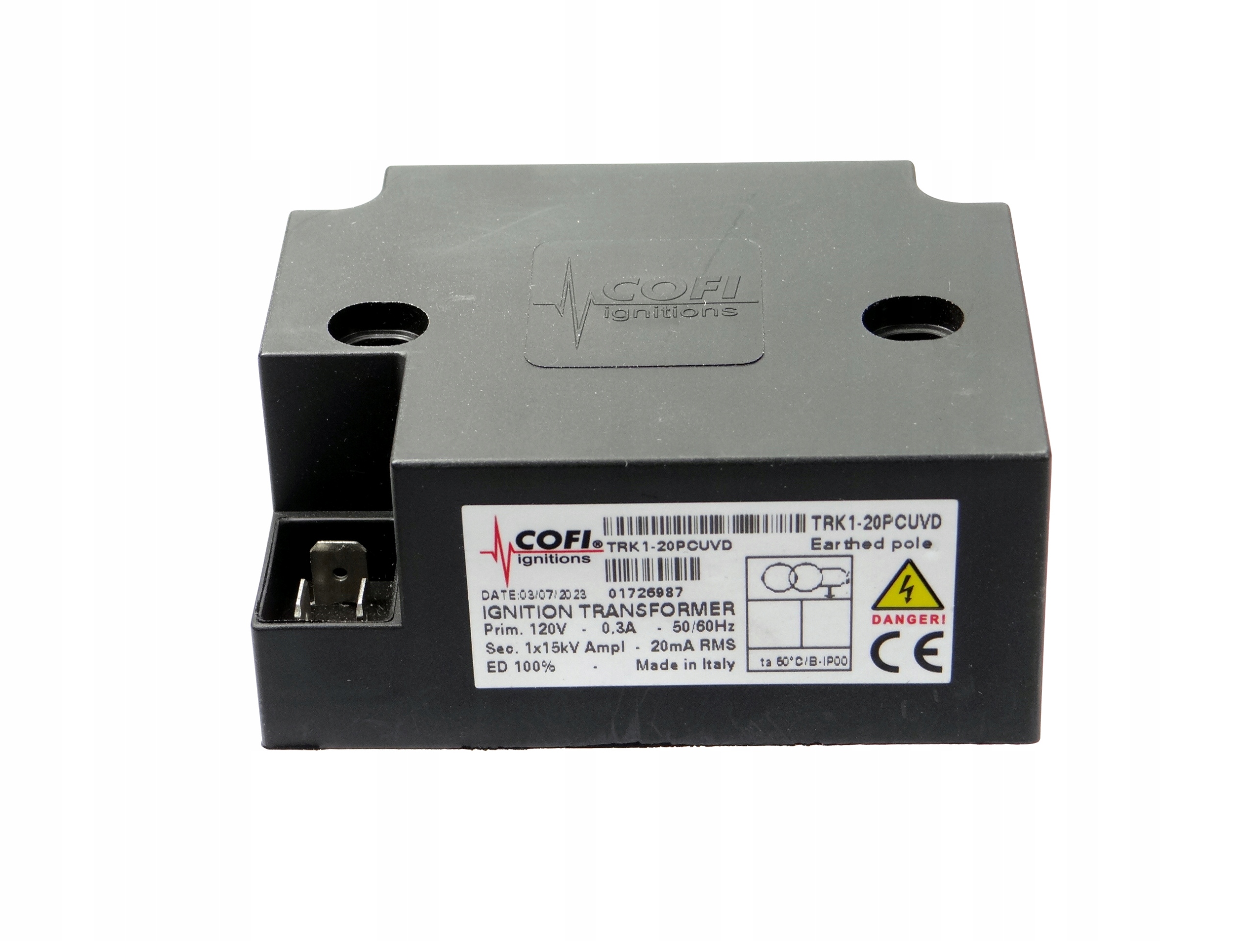 Zapaľovací transformátor Cofi TRK1-20 Pcuvd 120V