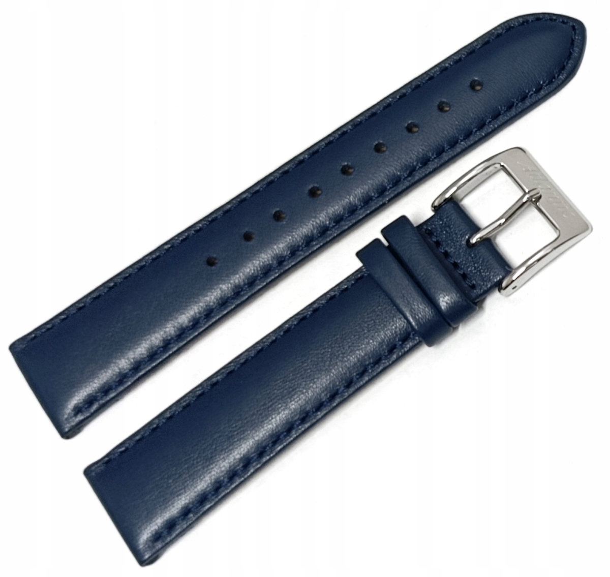Modrý Hladký Matný Řemínek Pro Hodinky Atlantic 20 mm