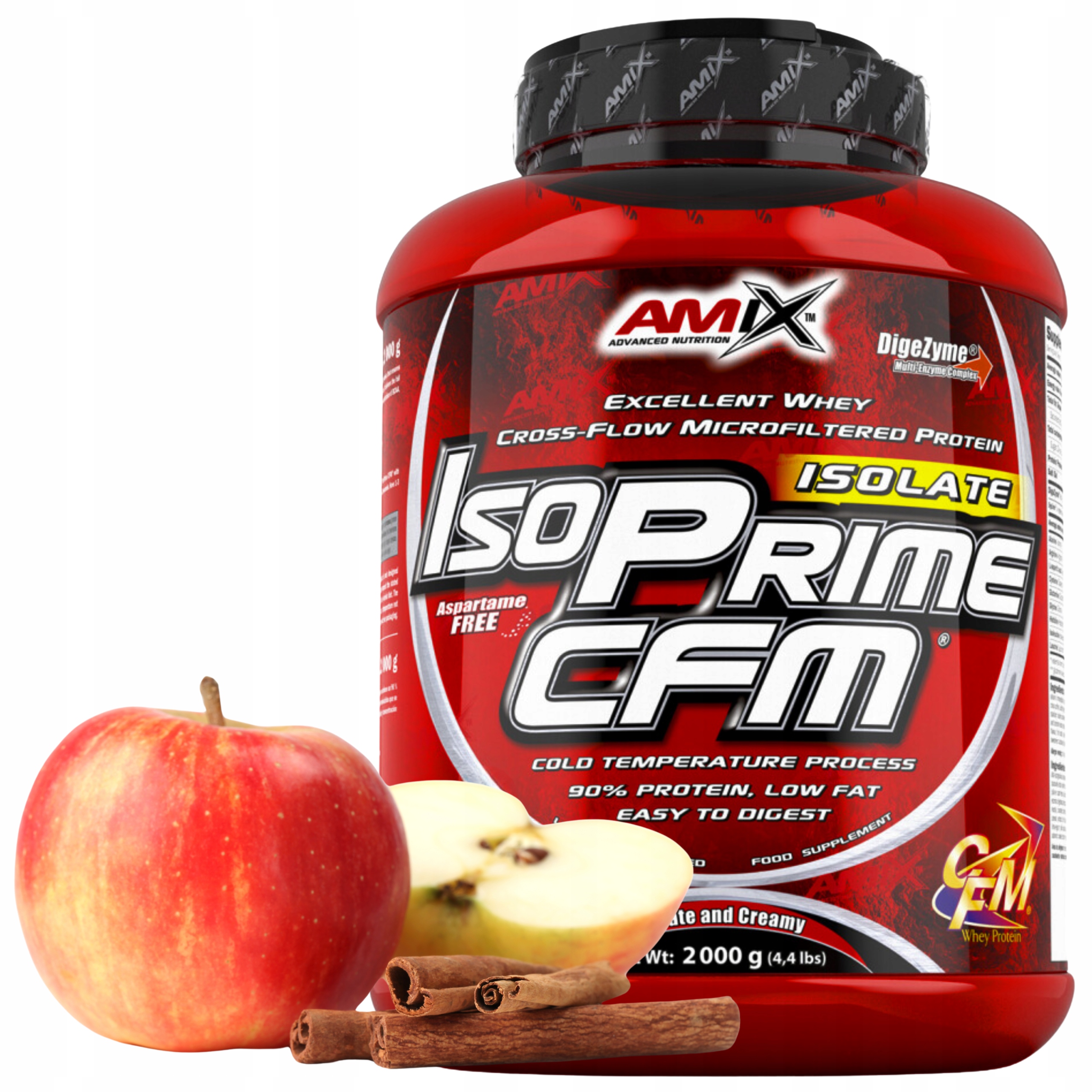 Protein Amix Isoprime Cfm Protein Wpi 2000 g Jablko-skořice Protein