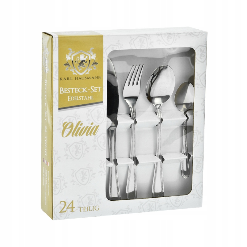 

Sztućce komplet 24 el. Olivia stal 18/10 1412