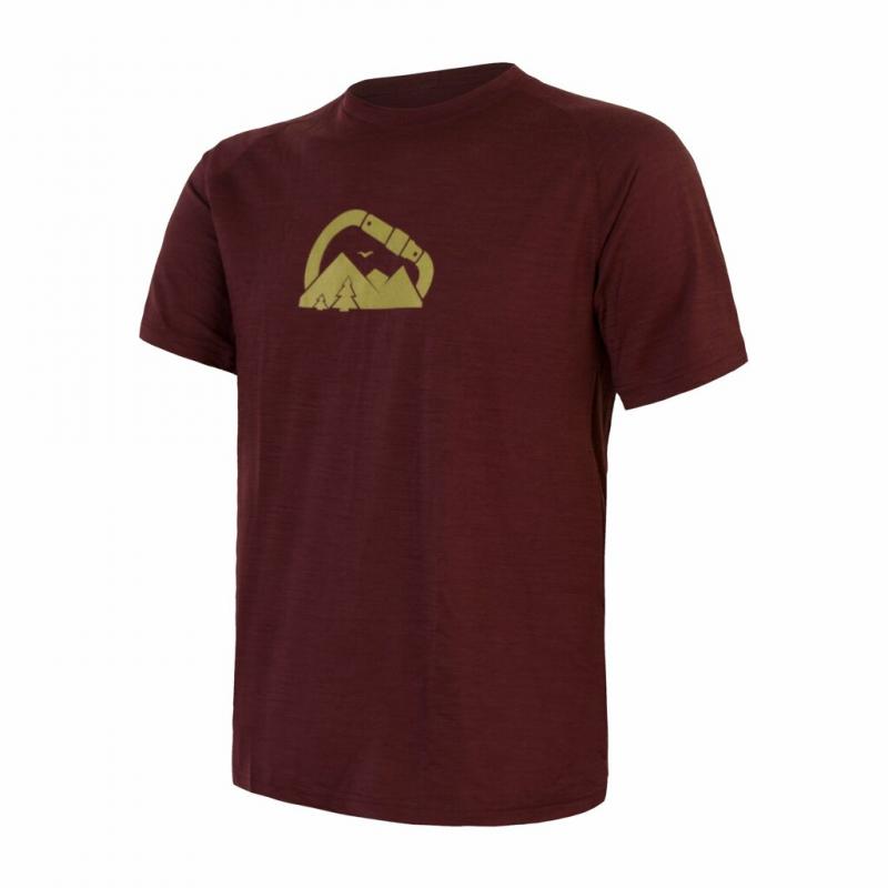 Sensor Triko Merino Air Pt Summit pánské krátký červená 2XL
