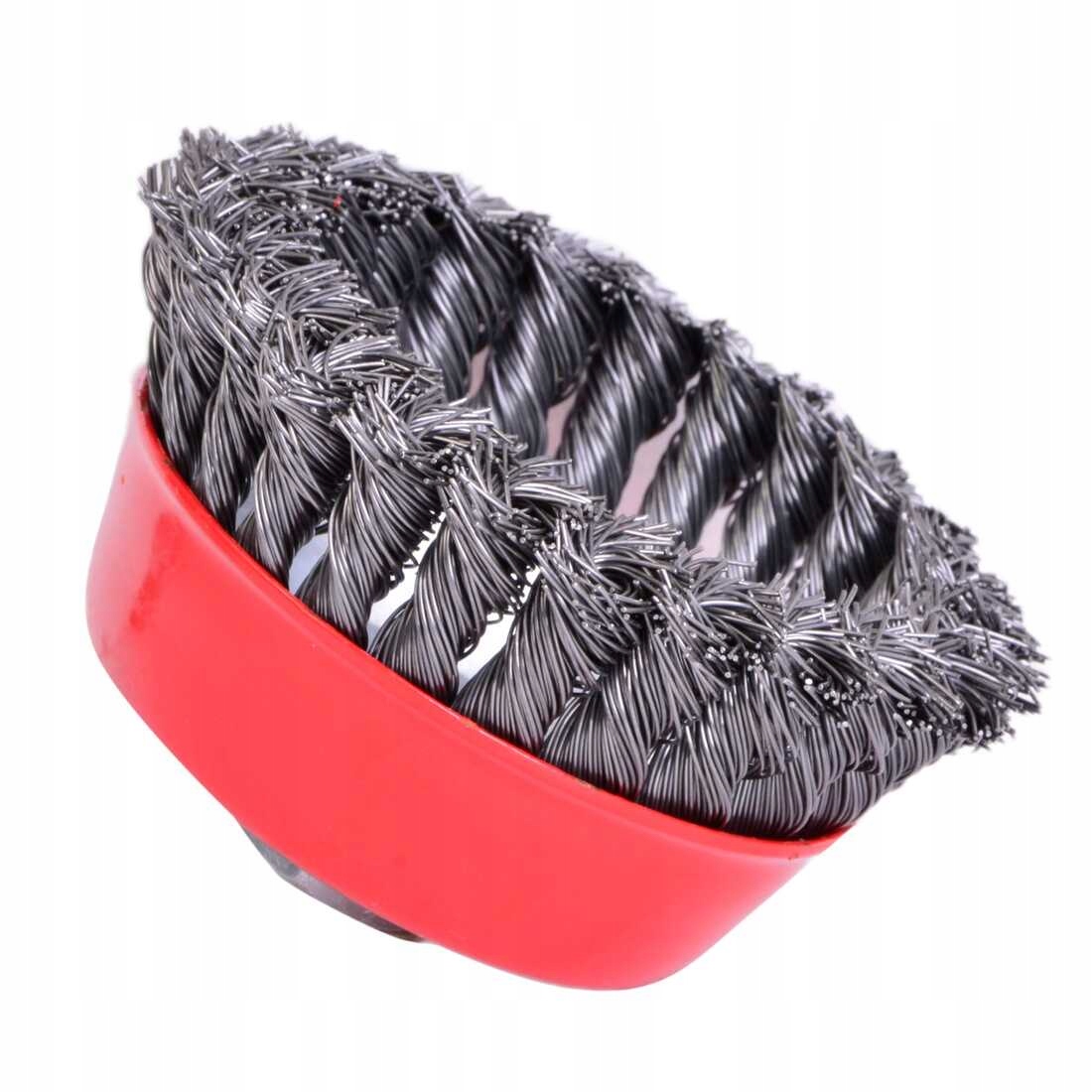 SZCZOTKA DRUCIANA 80MM GWINT M14 CZOŁOWA PLECIONA Marka Germa Flex