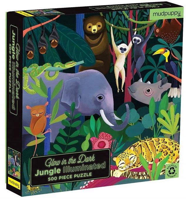 

Mudpuppy Puzzle Świecące W Ciemności Dżungla 500EL