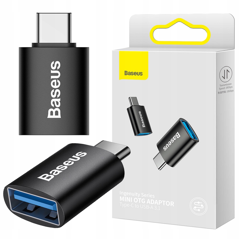 

Baseus Adapter Przejściówka Otg Usb-a do Usb-c