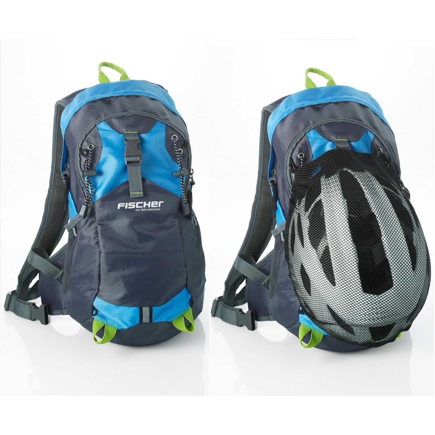 PLECAK ROWEROWY Z KIESZENIĄ NA KASK NIEBIESKI 15l Model 50367