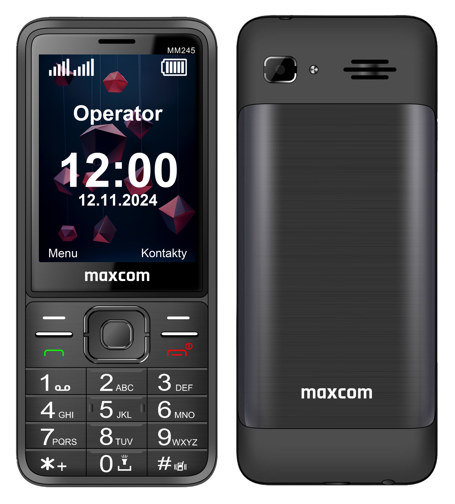 Klasyczny Telefon Komórkowy Dla Seniora Maxcom MM245 4G Duży Ekran Klawisze