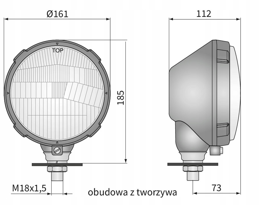 ZETOR URSUS REFLEKTOR LAMPA PRZÓD LEWY Producent części Wesem