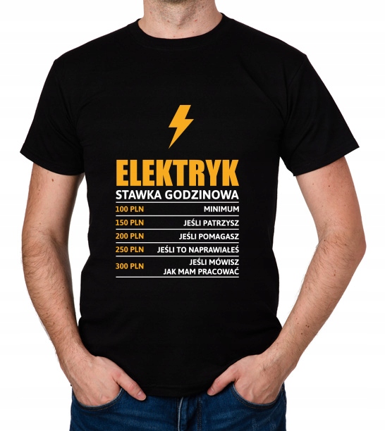 

koszulka Elektryk stawka godzinowa prezent
