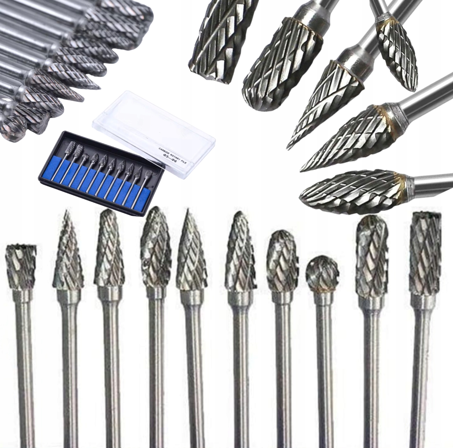 Frezy Trzpieniowe Do Metalu 10SZT Z Węglik Wolframu Z Węglika Spiekanego