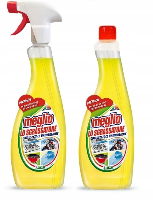 

Zestaw Meglio Lemon Odtłuszczacz zapas 750 ml +7