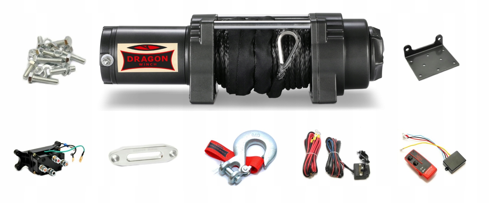 Dragon Winch Naviják Dwh 6000 Hds Syntetický 15 m 2,8T Quad Atv Buggy II