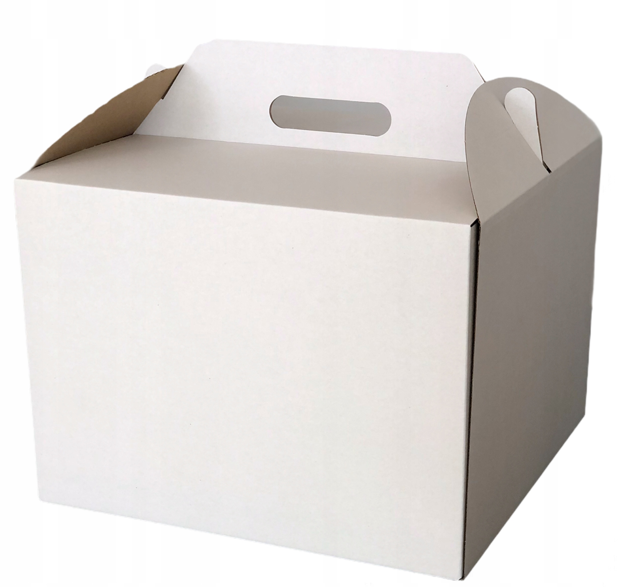 PUDEŁKO NA TORT WYSOKI 26X26X25 BIAŁE, SUPER PAK