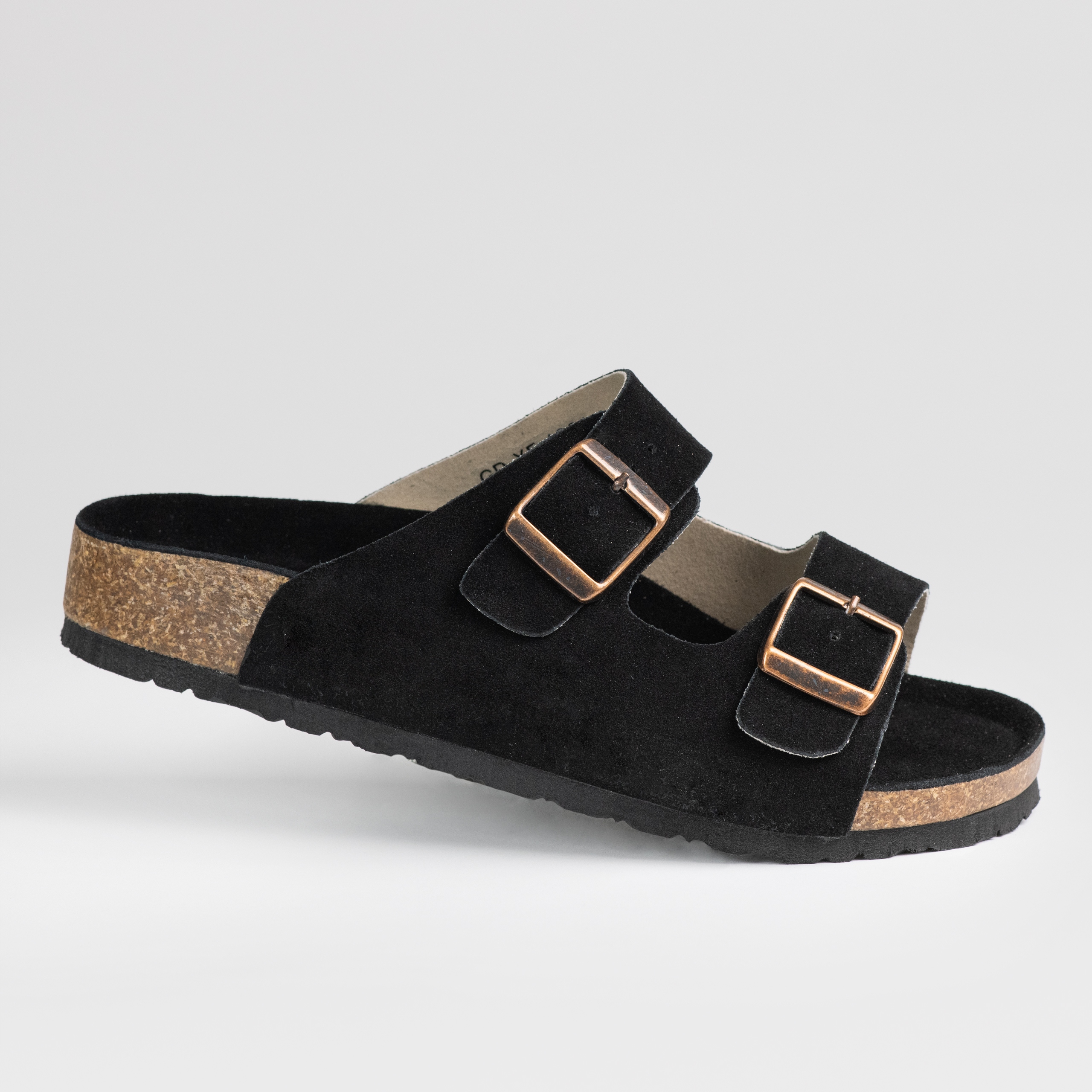 Dámské volnočasové Nazouváky , přírodní kůže, Goodin GD-XF-1001 Černé semišové 38