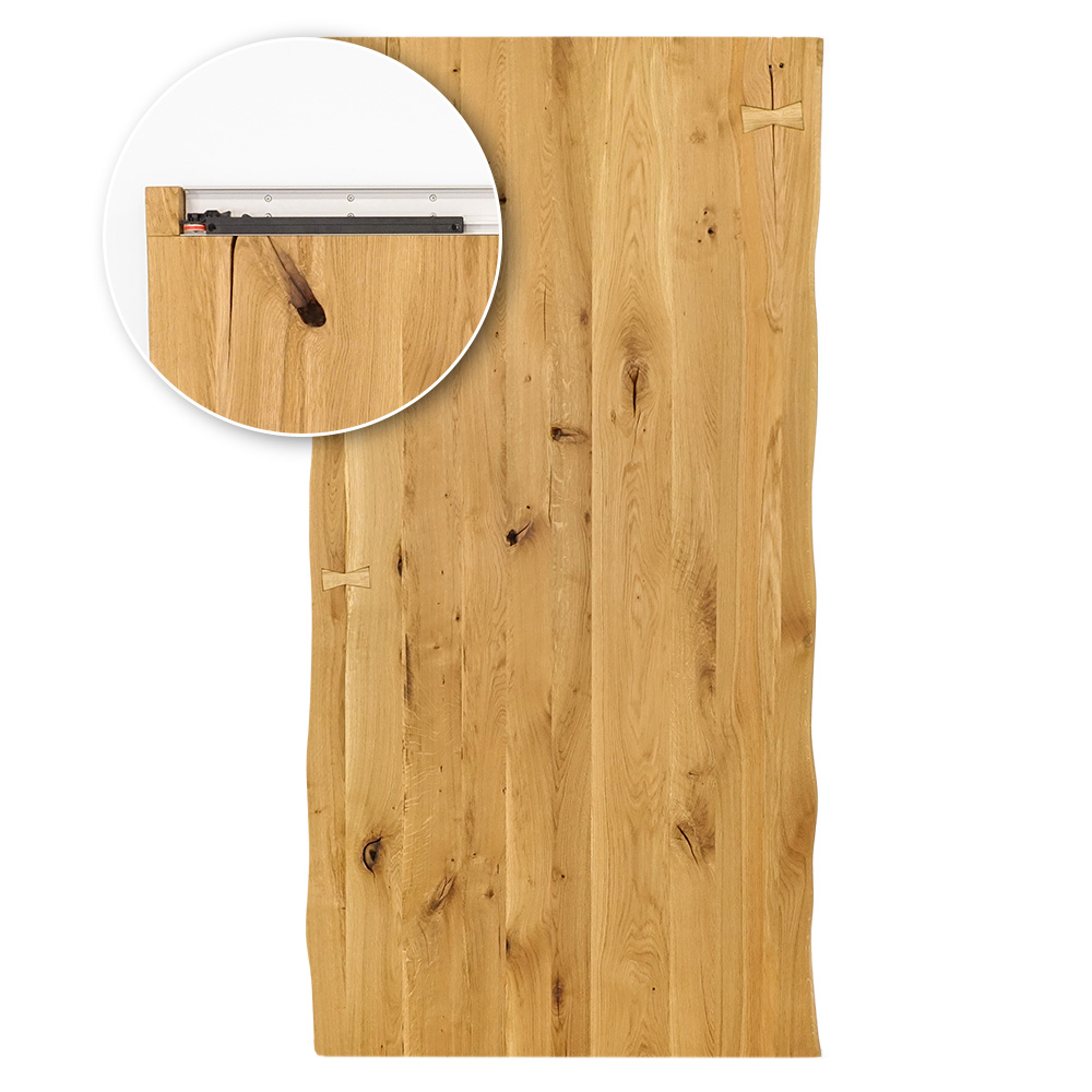 Posuvné dřevěné dubové dveře s přírodním olejem a neviditelným vedením