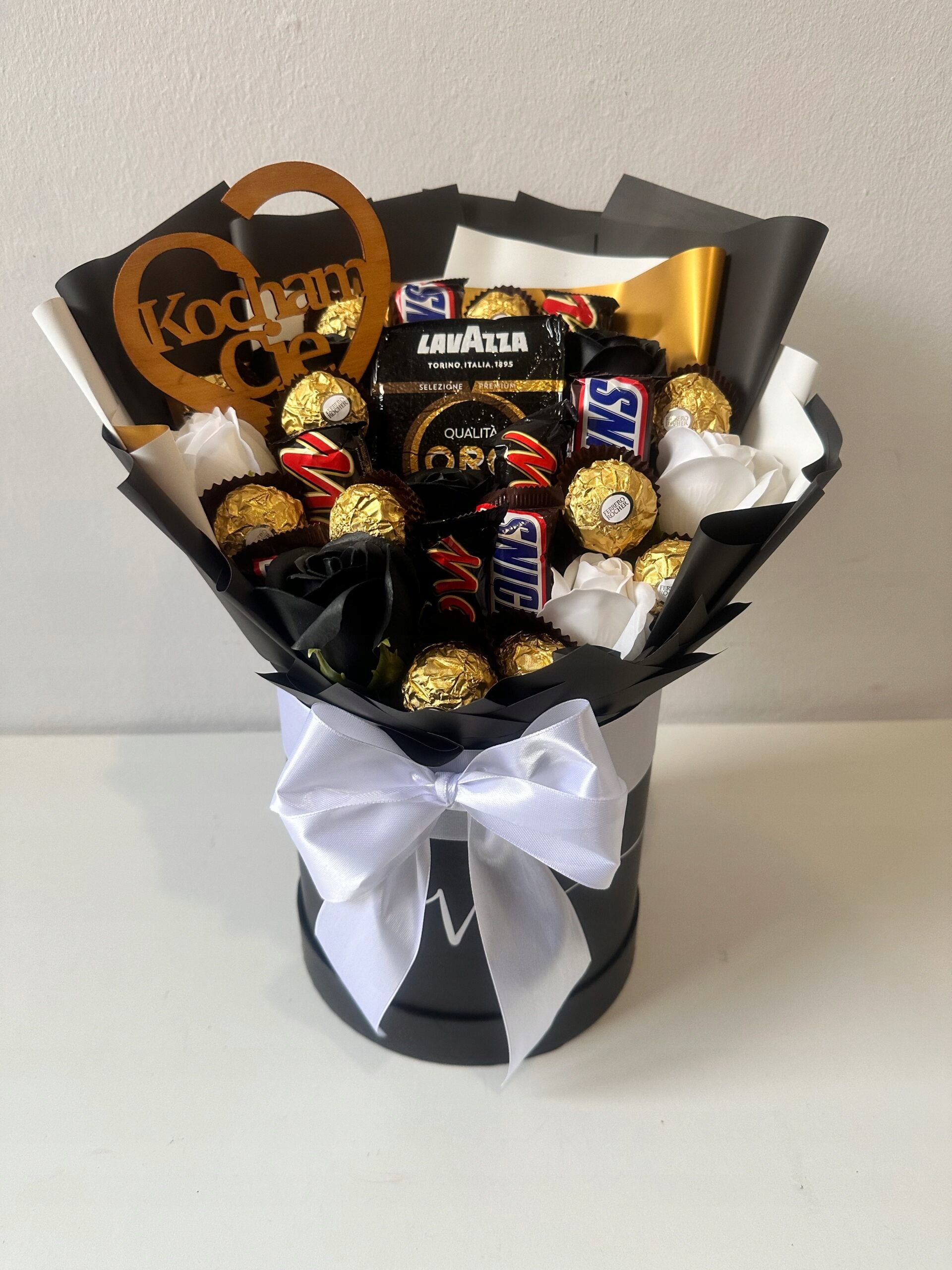 Levně Krabička sladkostí s kávou pro Den Tatínka, narozeniny, Valentýna, Den kluků