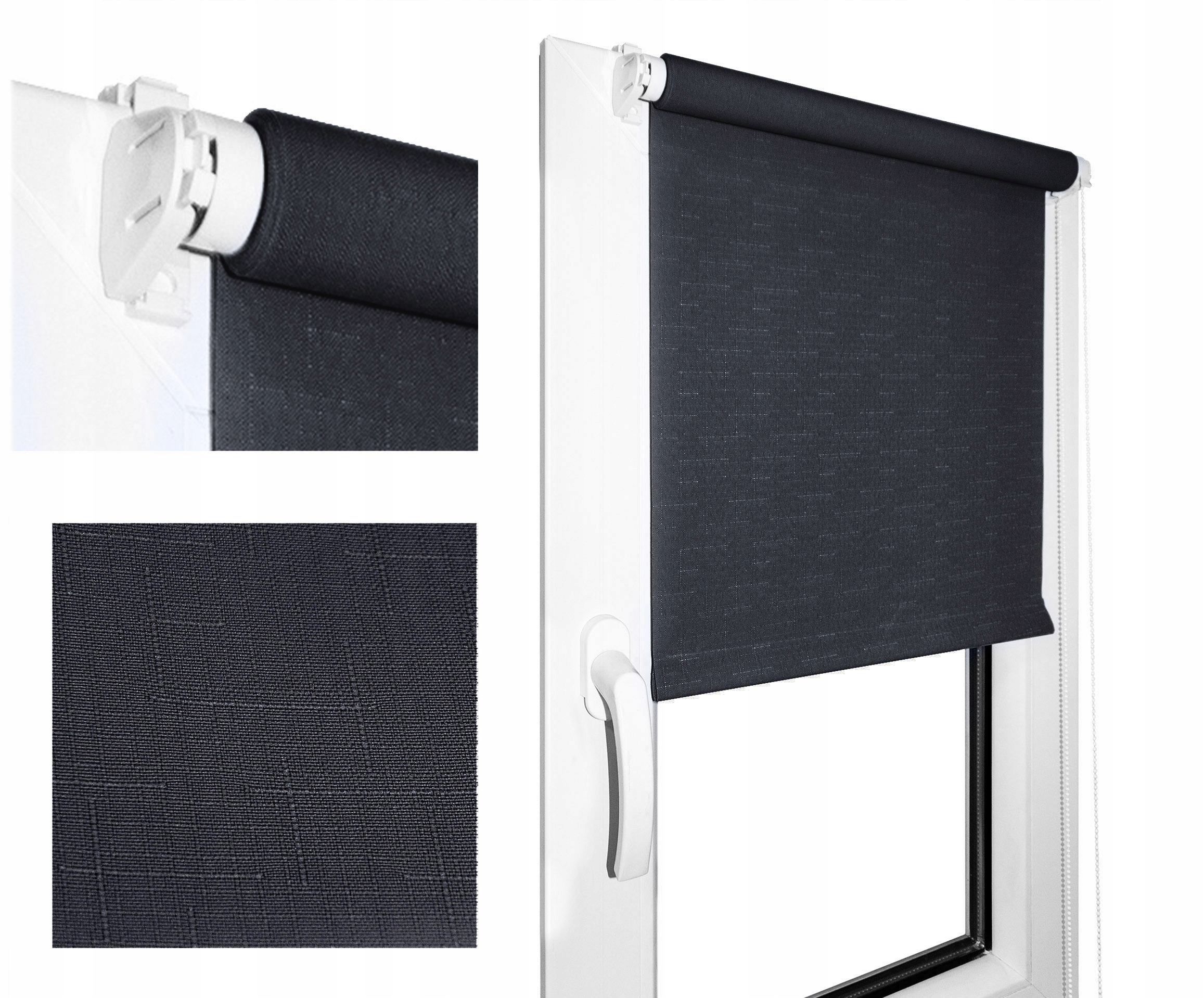 

Roleta Materiałowa Okienna Grafit Wymiar 35x150