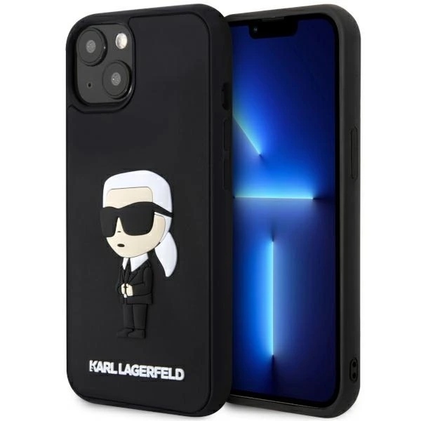 Etui Karl Lagerfeld 3D iPhone 14 Plus (KLHCP14M3DRKINK) Rubber Ikonik