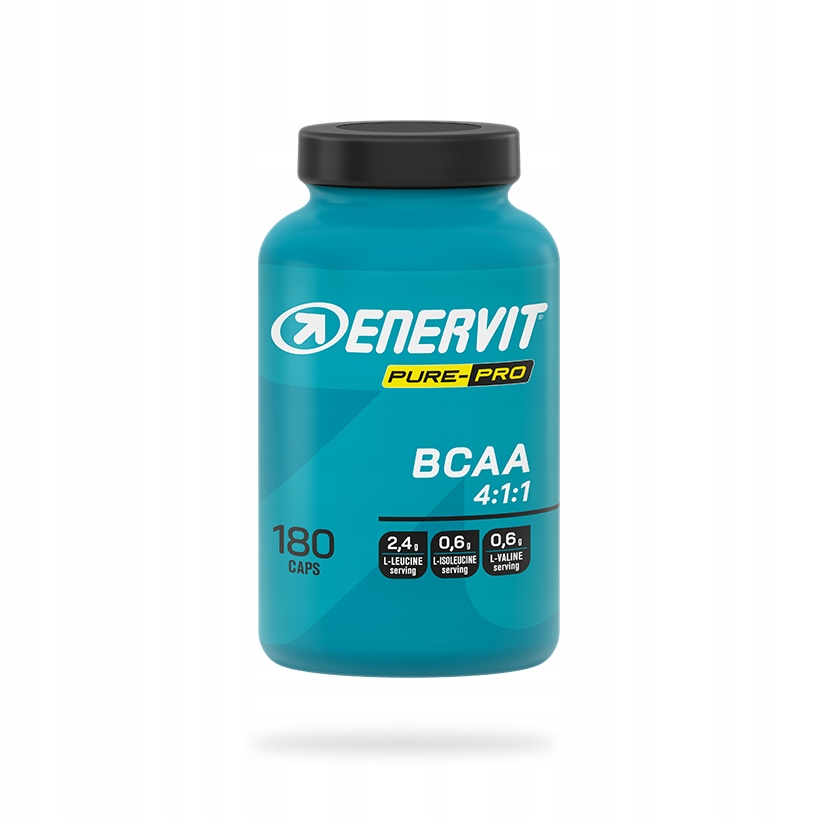 Rozvětvené aminokyseliny s vitamíny B1 a B6 Enervit Pure Pro Bcaa 4:1:1 180 past