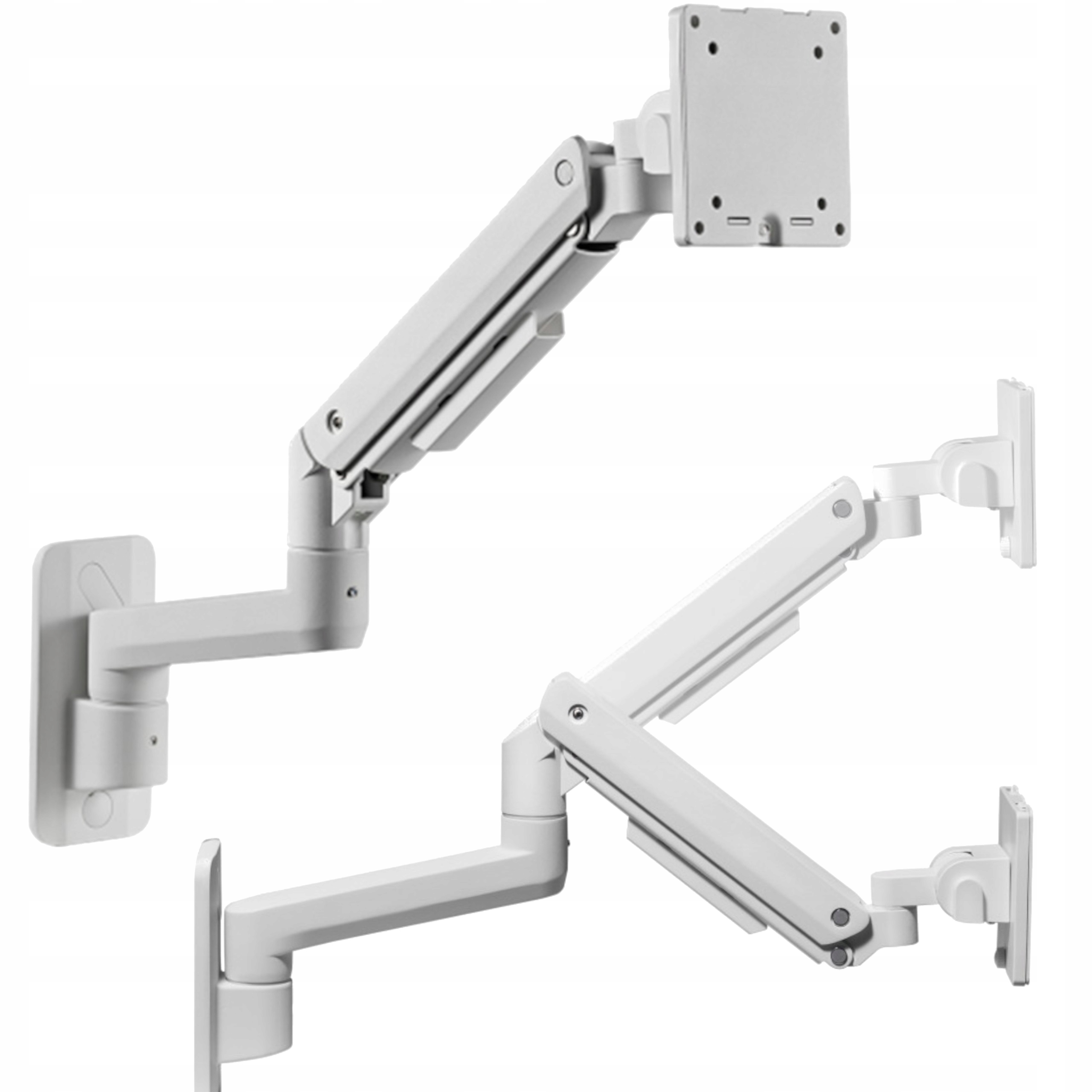 Držák na monitor na zeď s úhlopříčkou 17"-49", nastavitelný plynovou pružinou