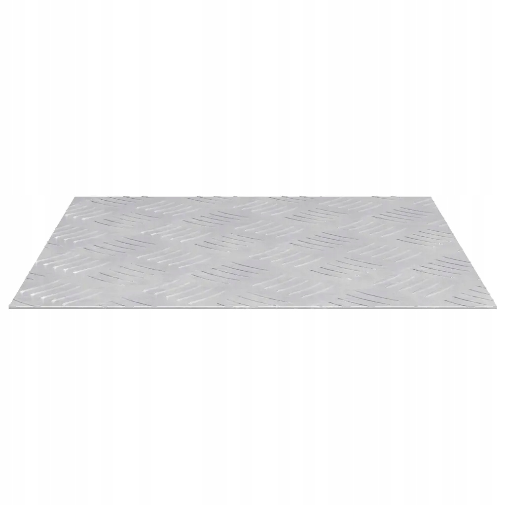 vidaXL Schodové nášlapy Čtvercový 2 pcs Stříbrná 40 x 40 cm Hliník