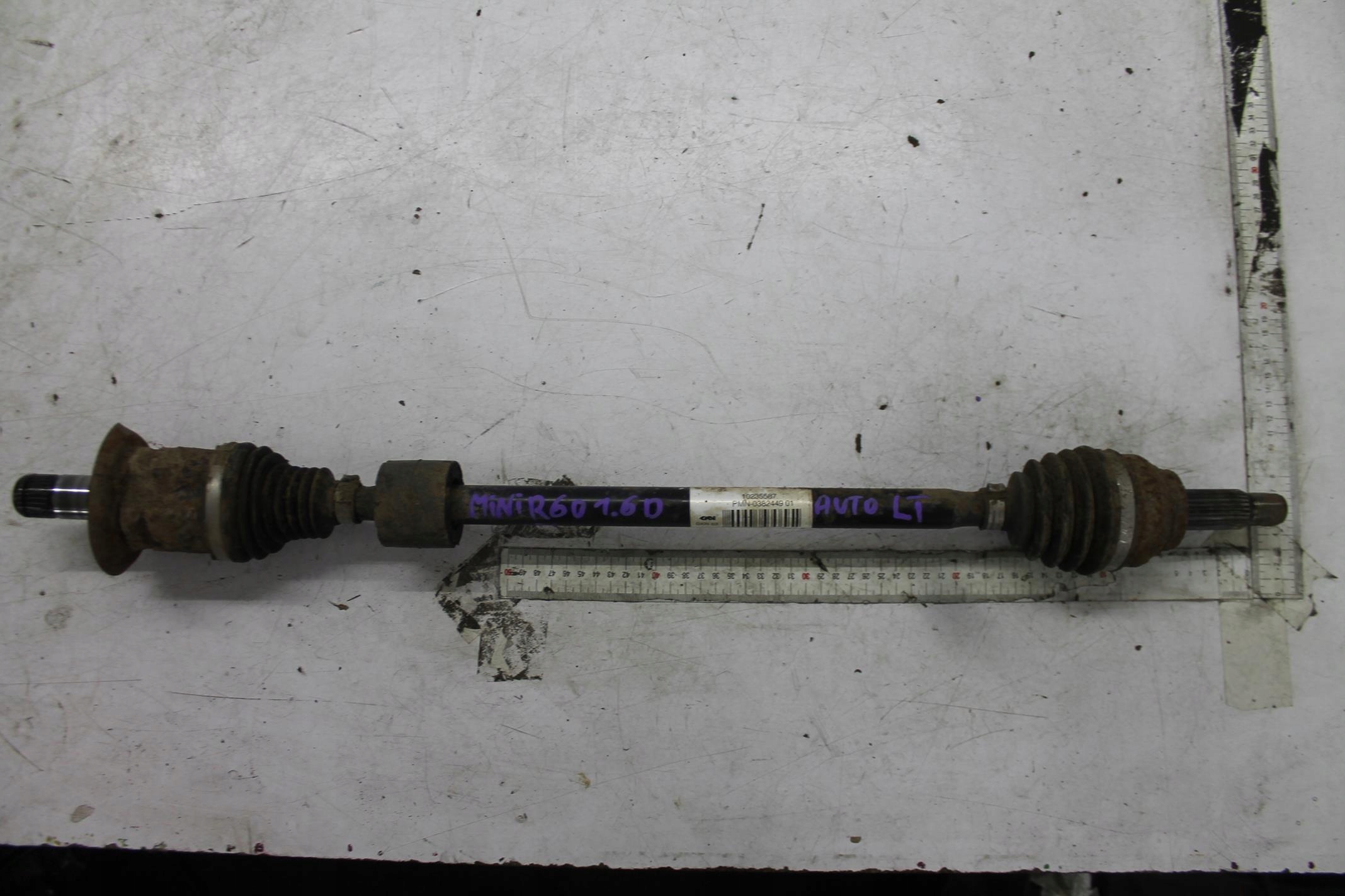 semi-axis left rear part 0382449 MINI R60 1.6D 10-16