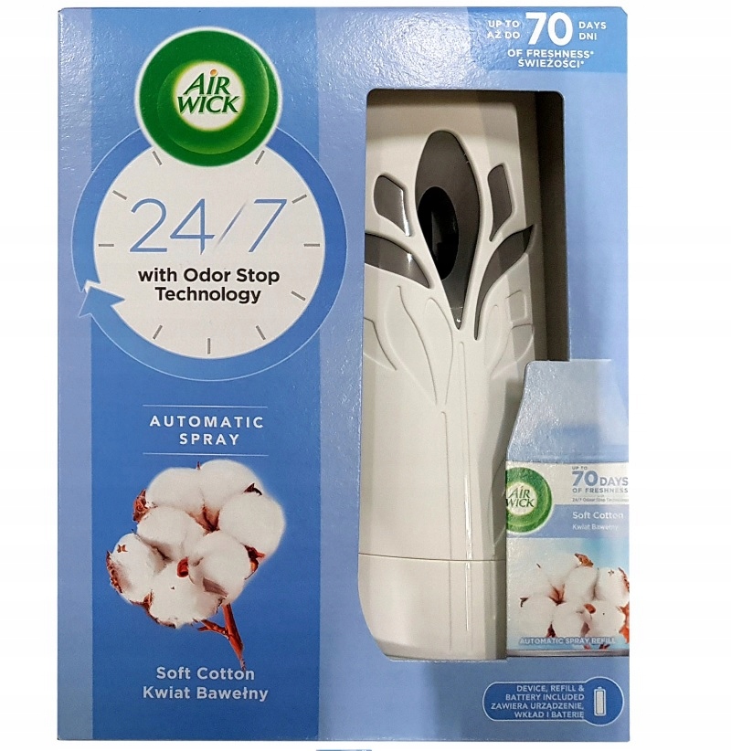 

Air Wick Odświeżacz komplet Kwiat Bawełny