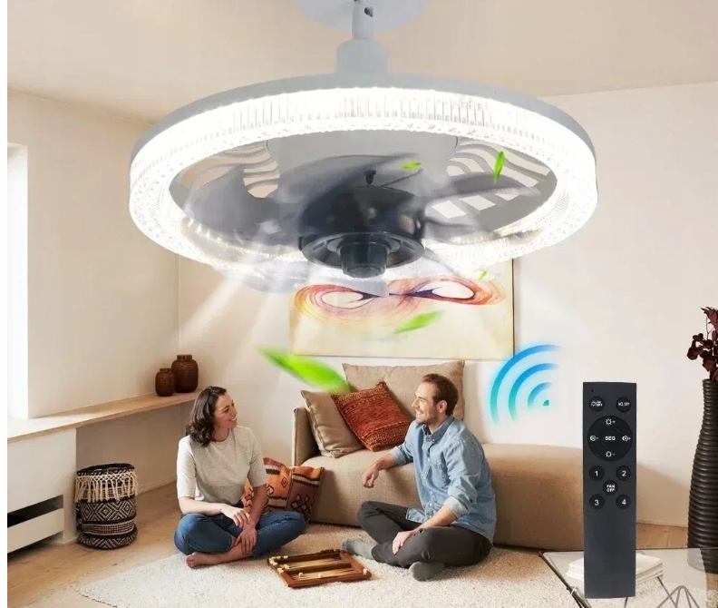 LAMPA WISZĄCA WENTYLATOR SUFITOWY WIATRAK LAMPA LED E27 Kolekcja LAMPA Z WIATRAKIEM