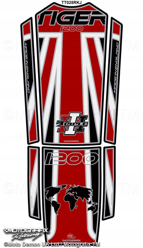 TANKPAD MOTOGRAFIX Triumph Tiger 1200 2018-2021