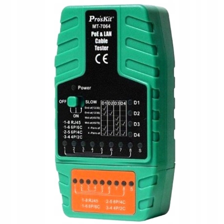 Tester okablowania Led RJ45 8p8C Poe terminator