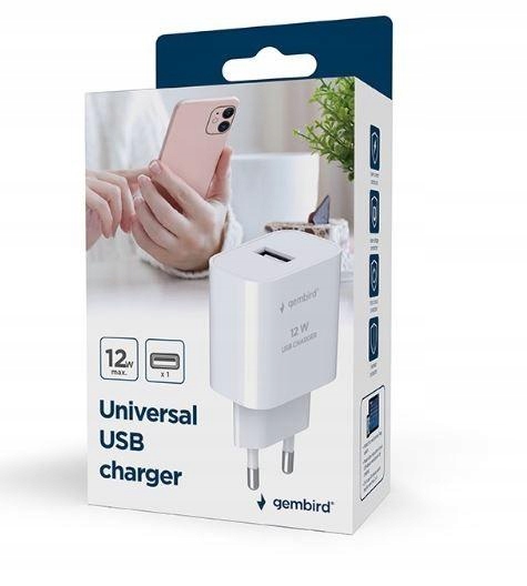 Ładowarka Usb-a 2.4A biała