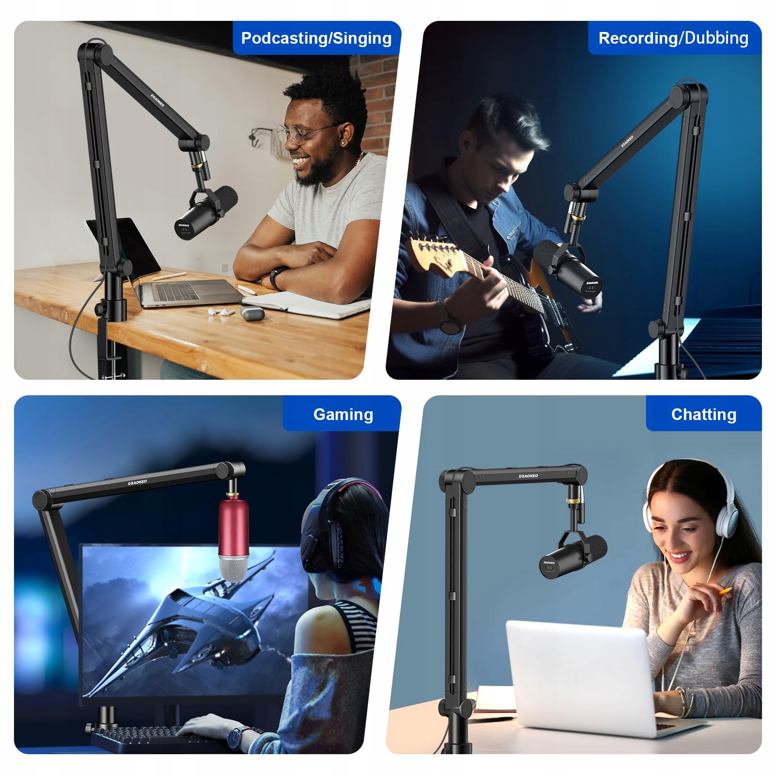 AOKEO AK-48 Ramię Mikrofonowe Do Shure SM7B Blue Yeti HyperX QuadCast — miniatura 8