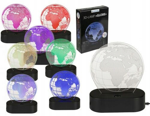 

Ziemia Lampka Nocna Led Planeta 3D Zmienia