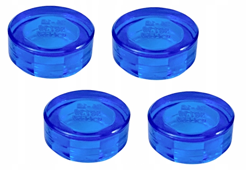 

Lego płytka płaska 1x1 trans c niebieski 98138 x4