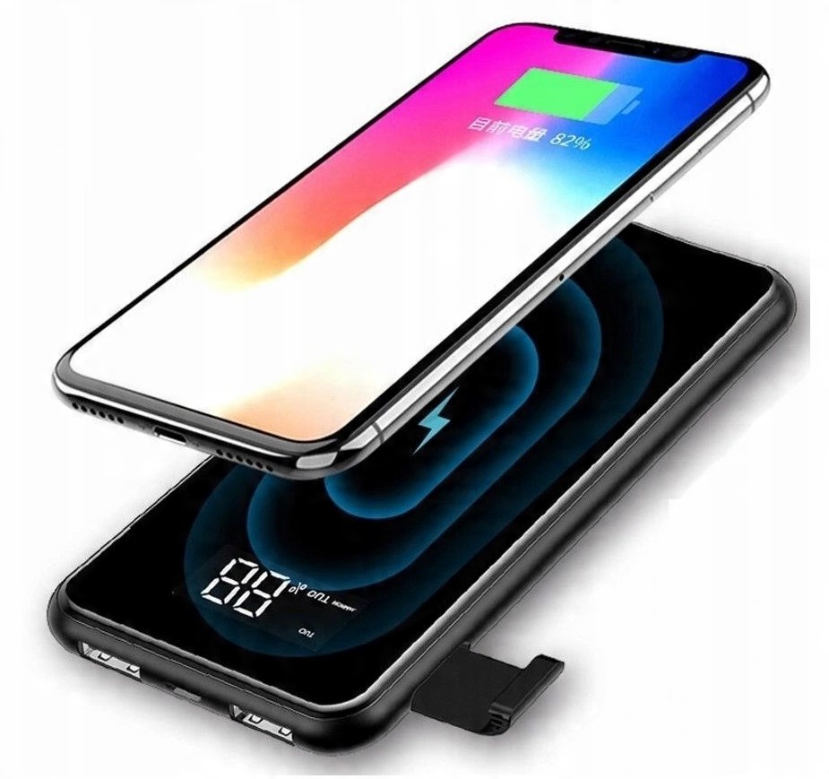 

Baseus Power-bank 8000mAh+ładowarka Indukcyjna Qi