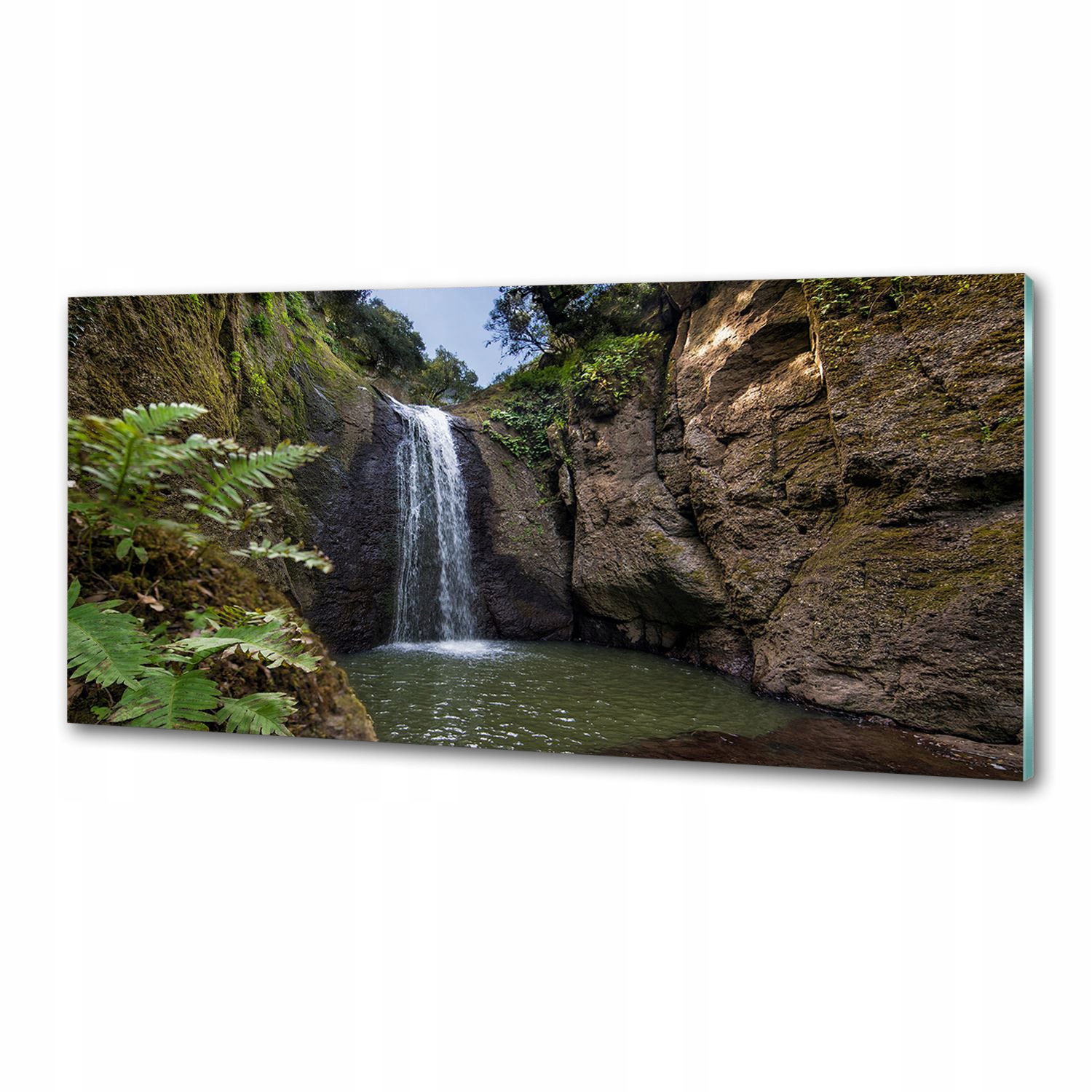 Panel lacobel Vodopád v Sardínii 125 x 50 cm Lepidlo