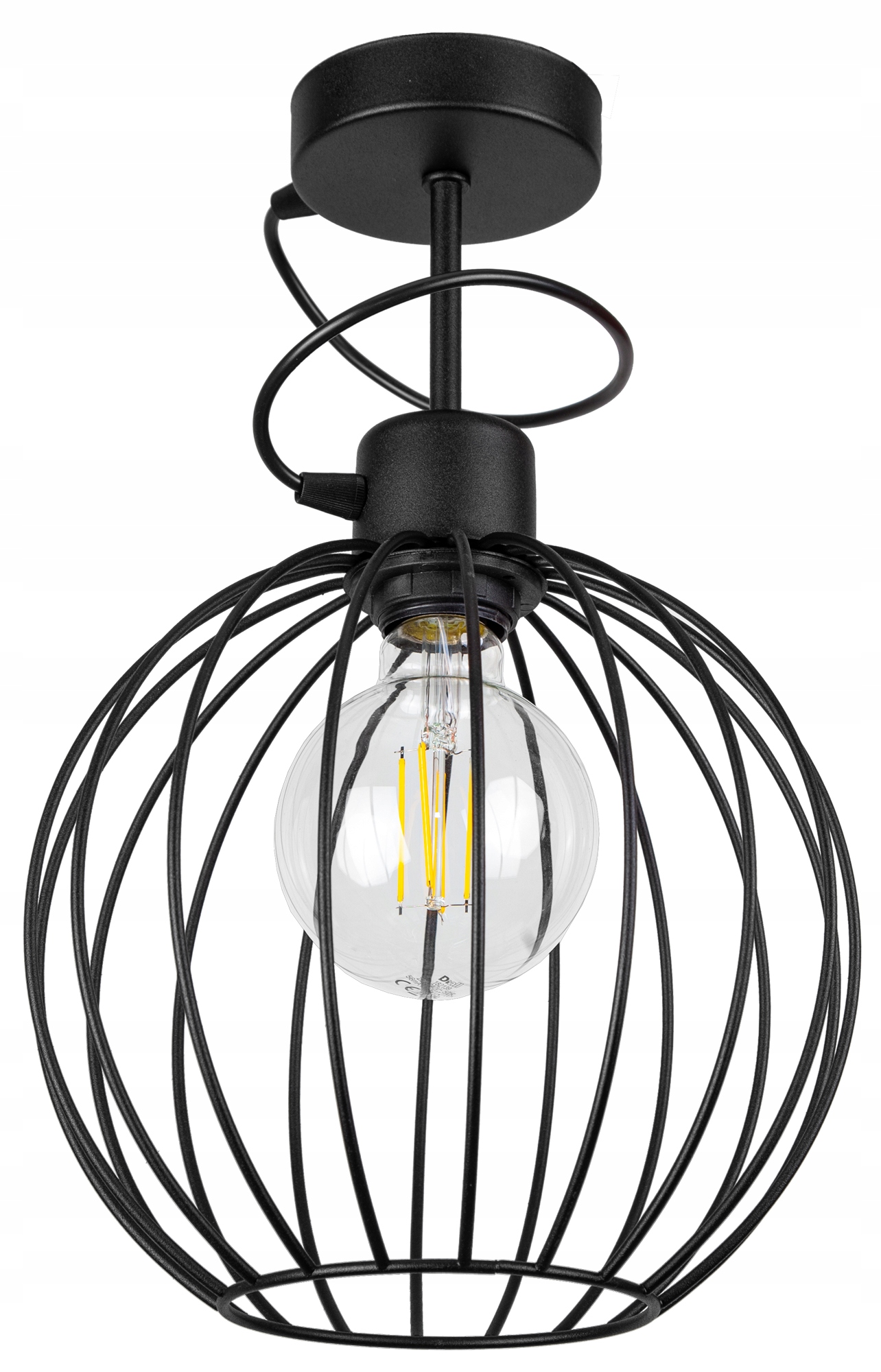 

Lampa Sufitowa Plafon Żyrandol Loft Edison Z Drutu