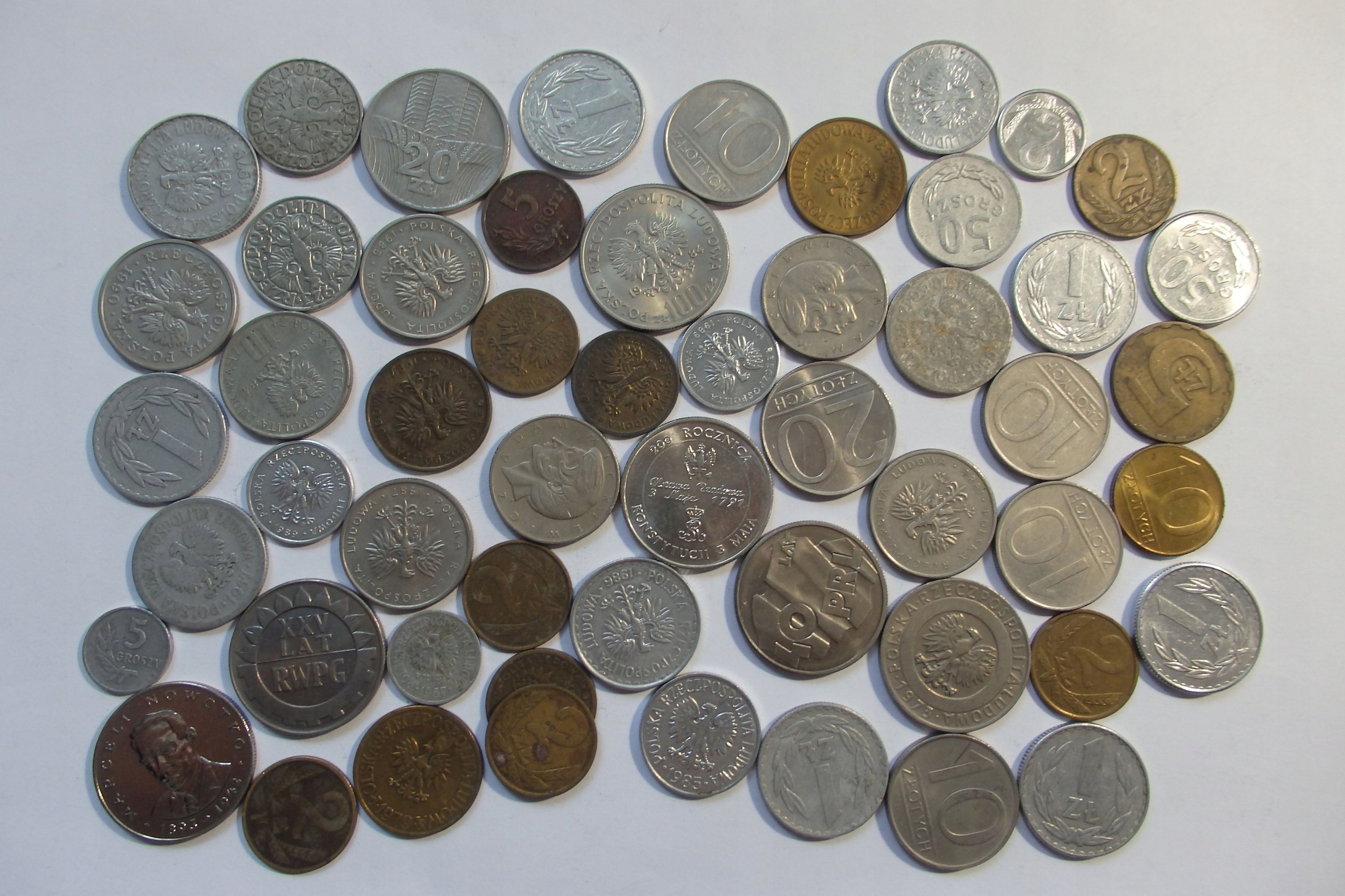 Zestaw monet PRL, MIX 250g, X9708