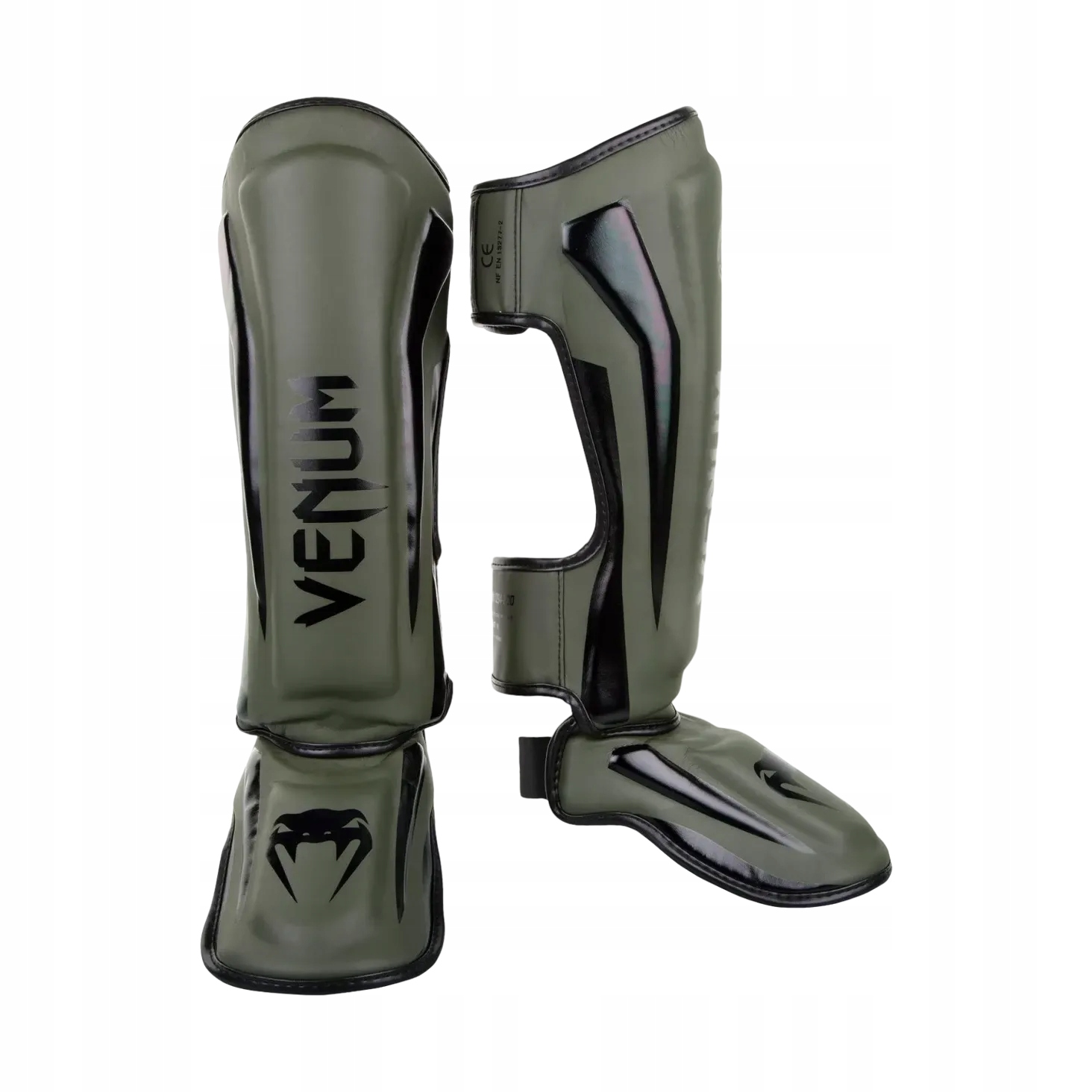 ochraniacze piszczeli i stopy venum elite L Czarny/khaki
