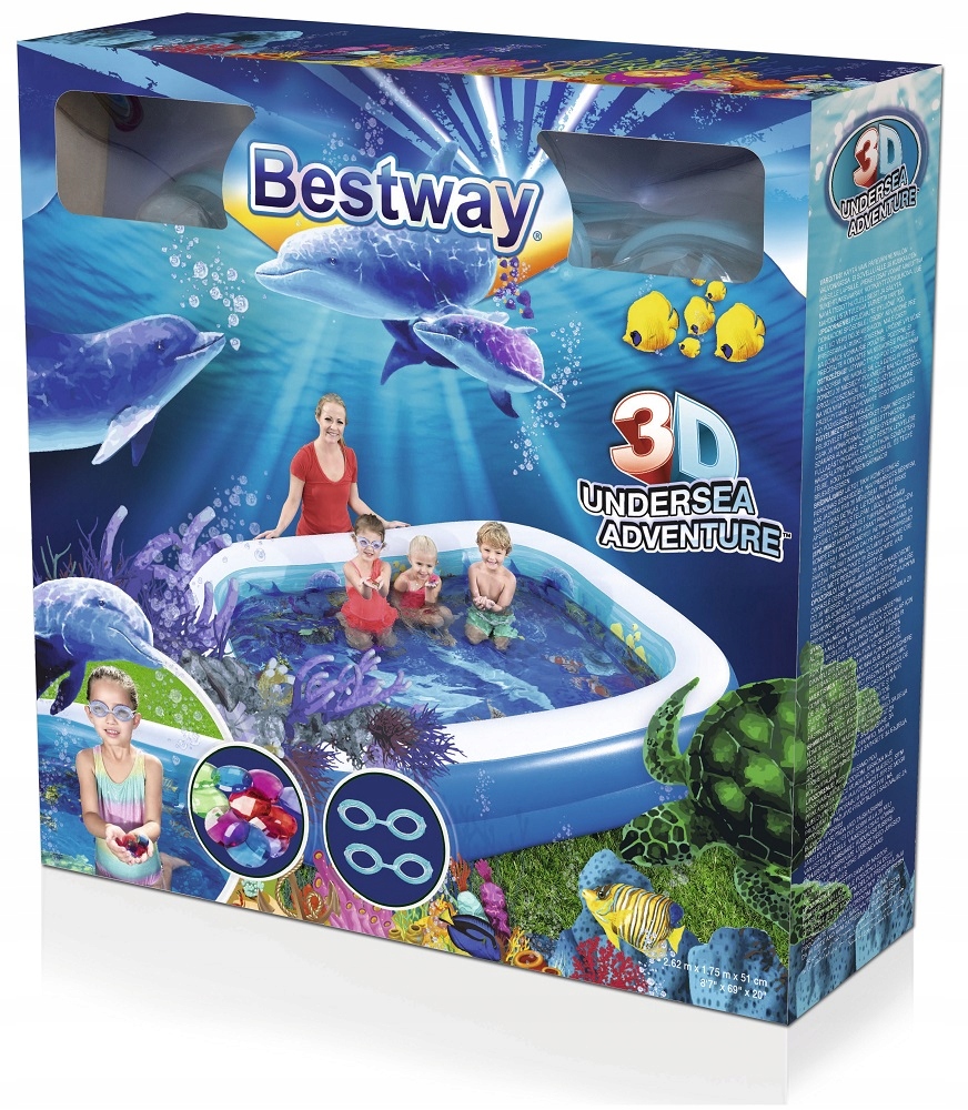 Veľký Nafukovací Bazén 3D Okuliare Bestway 54177